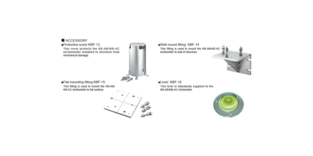 Inclinometer accessories